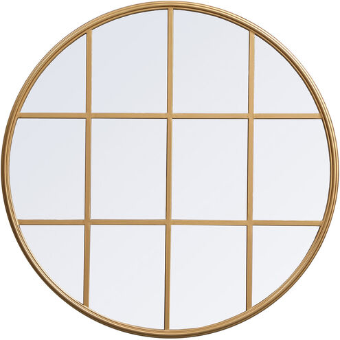 Motif 32 X 32 inch Brass Wall Mirror