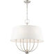 Ridgecrest 6 Light 24 inch Brushed Nickel Pendant Chandelier Ceiling Light