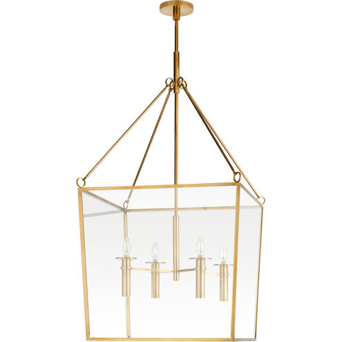 Barbara Barry Cochere 4 Light 24 inch Soft Brass Lantern Pendant Ceiling Light, Large