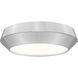 Quasars LED 12 inch Brushed Nickel Flush Mount Ceiling Light