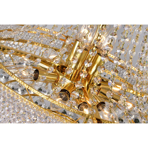 Empire 17 Light 24 inch Gold Down Chandelier Ceiling Light