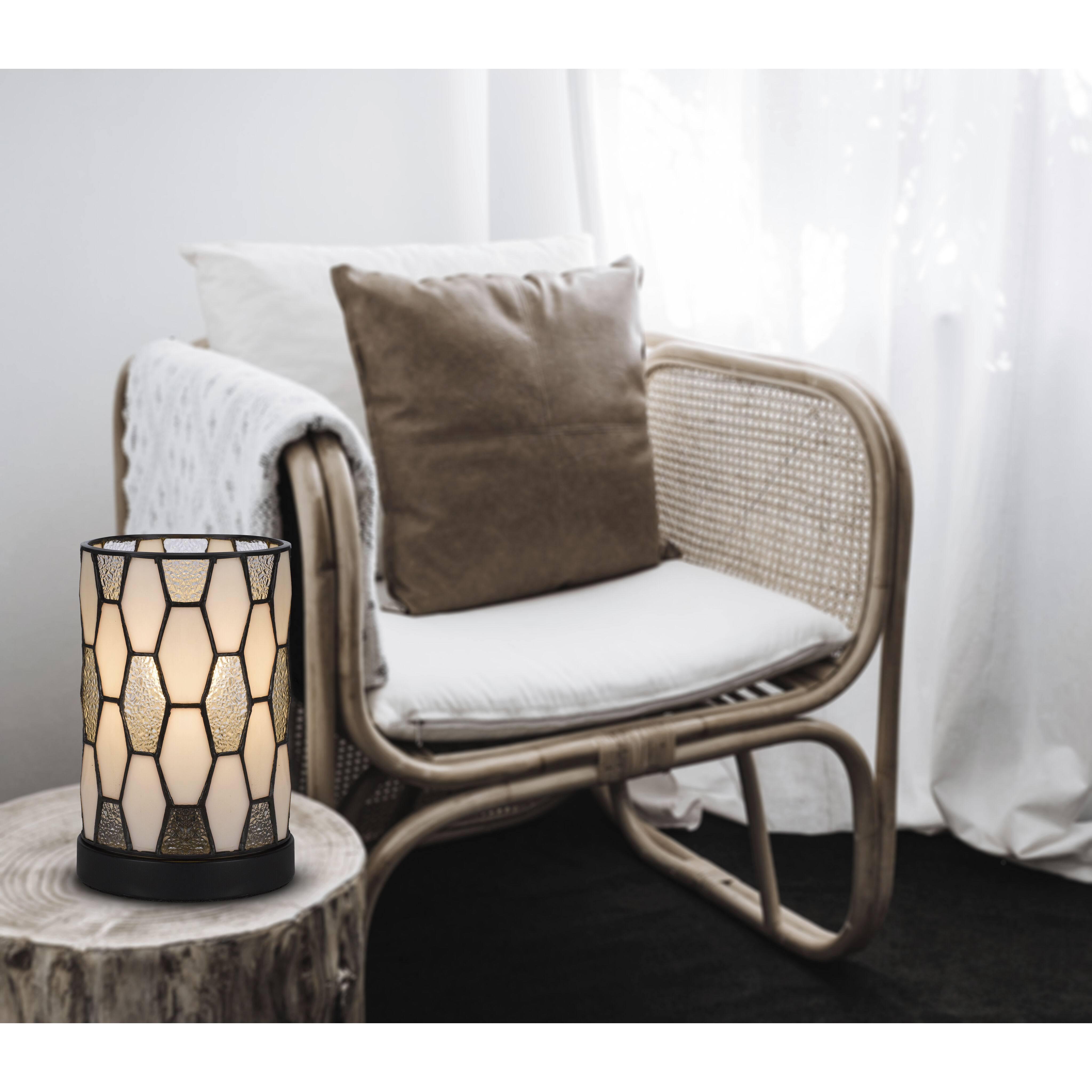 3120 Tiffany 9 inch 40.00 watt Dark Bronze Accent Lamp Portable Light