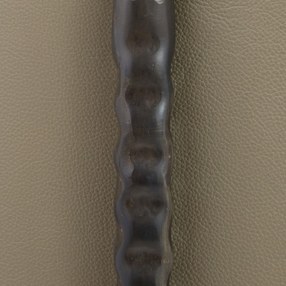 Escondido Dove Leather and Bronze Lounge Chair