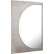 Flute 48 X 36 inch Nickel with Mirror Wall Mirror