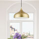 Amador 1 Light 12 inch Soft Gold with Polished Brass Accents Pendant Ceiling Light