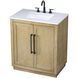Chase 30 X 34 inch Linen Oak Bathroom Vanity Cabinet