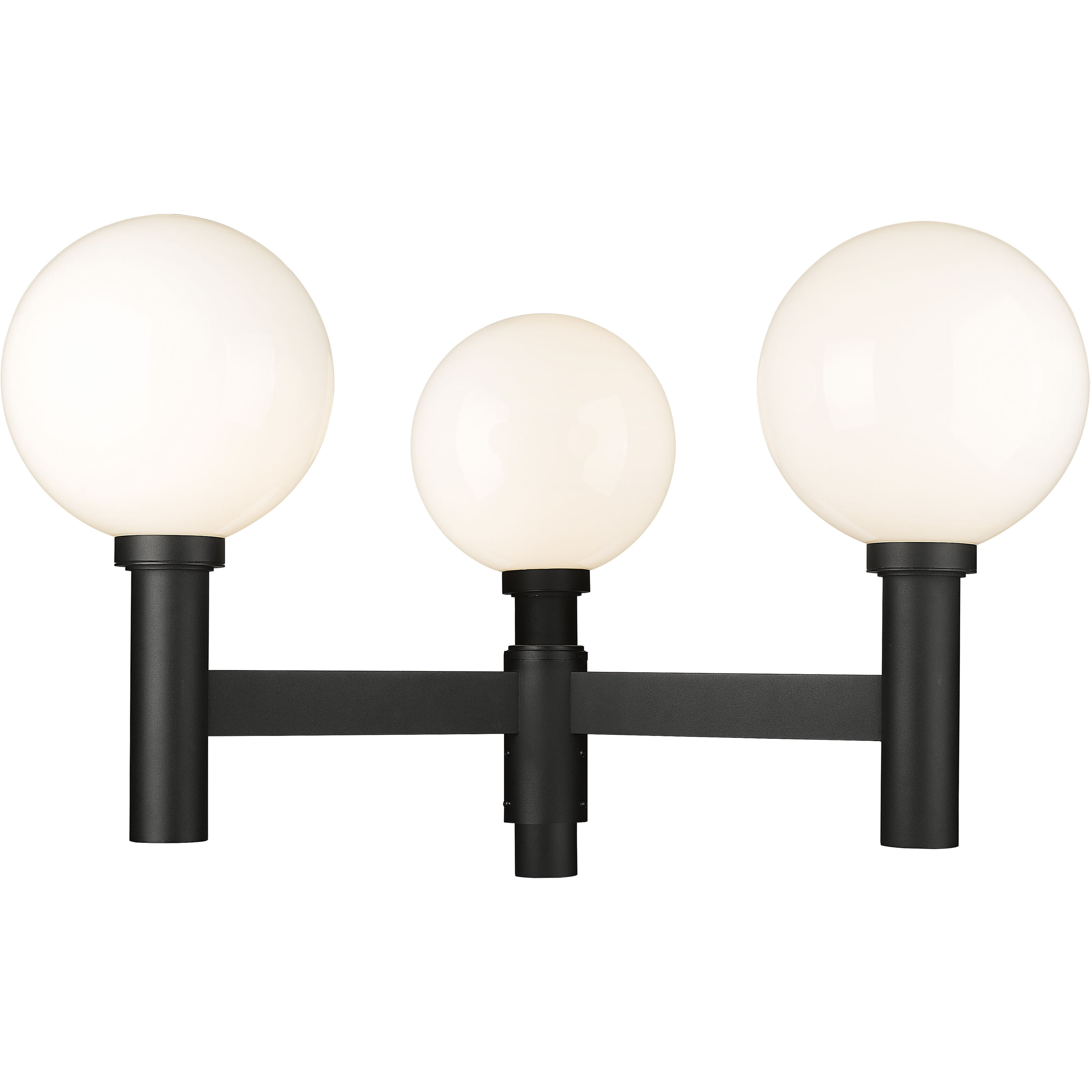 Laurent 3 Light 39 inch Black Outdoor Post Mount Fixture