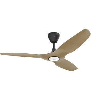 Haiku L 52 inch Black with Caramel Bamboo Blades Indoor Ceiling Fan, Universal Mount
