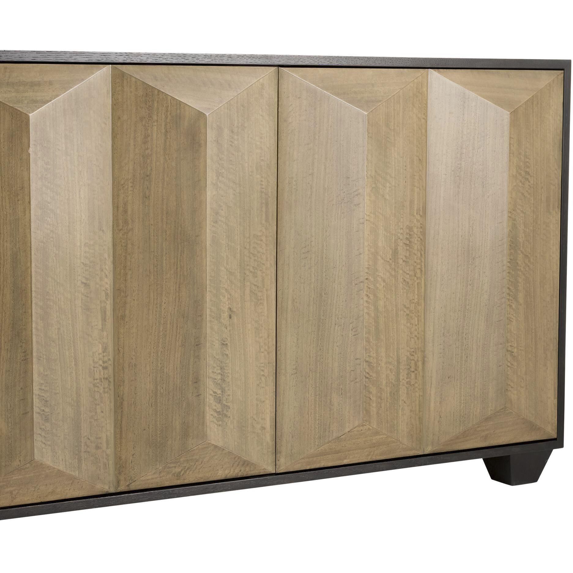 Sapphire 34 inch Chamois Gray Credenza