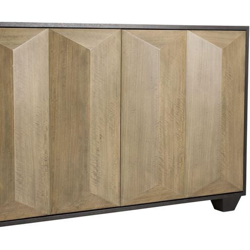 Sapphire 34 inch Chamois Gray Credenza