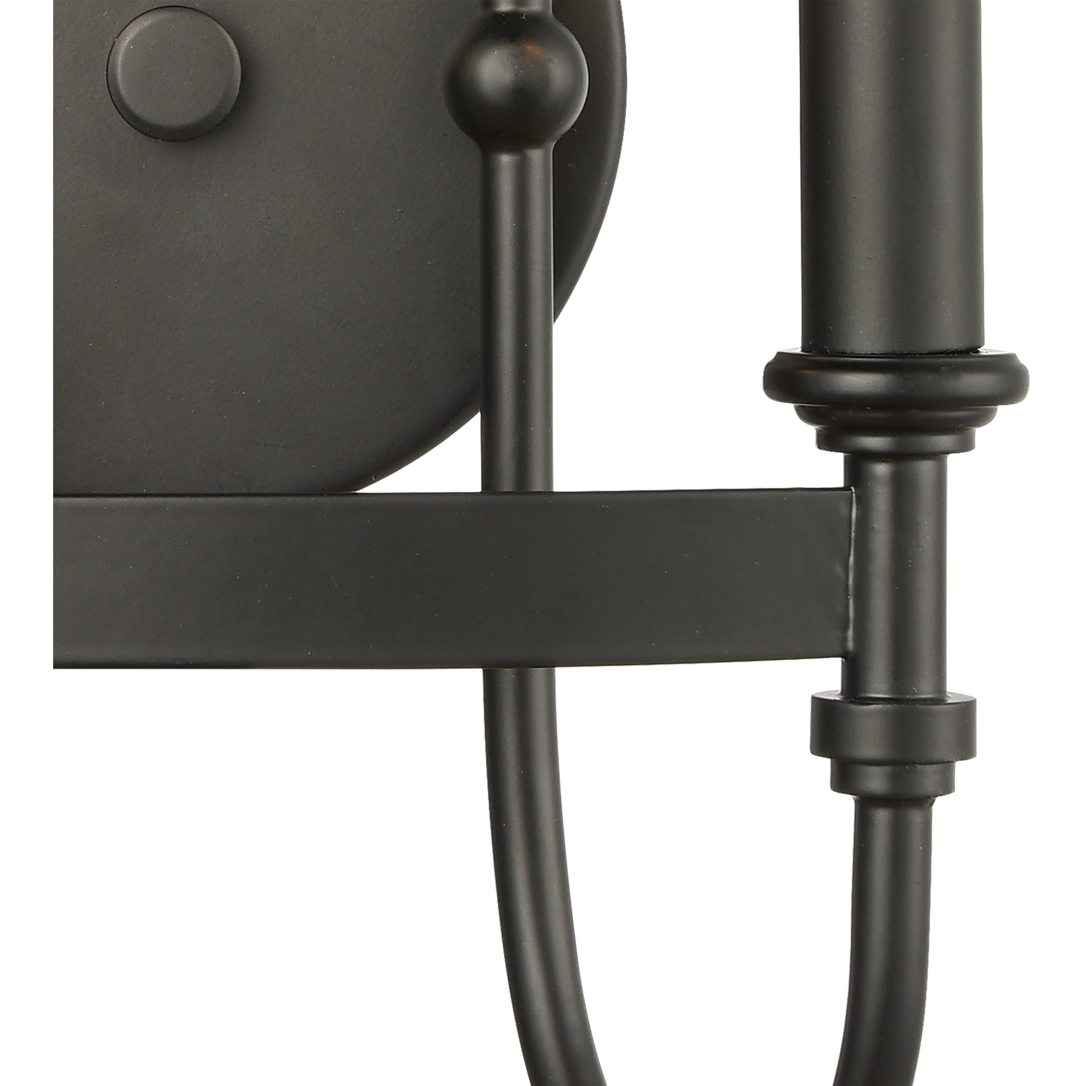 Wickshire 2 Light 9 inch Matte Black Sconce Wall Light