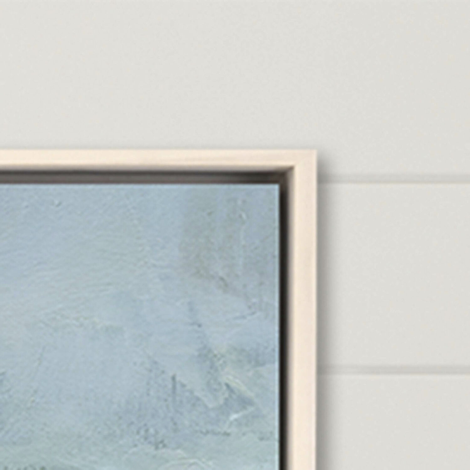 Waterside Blue and Turquoise and Green and White Canvas