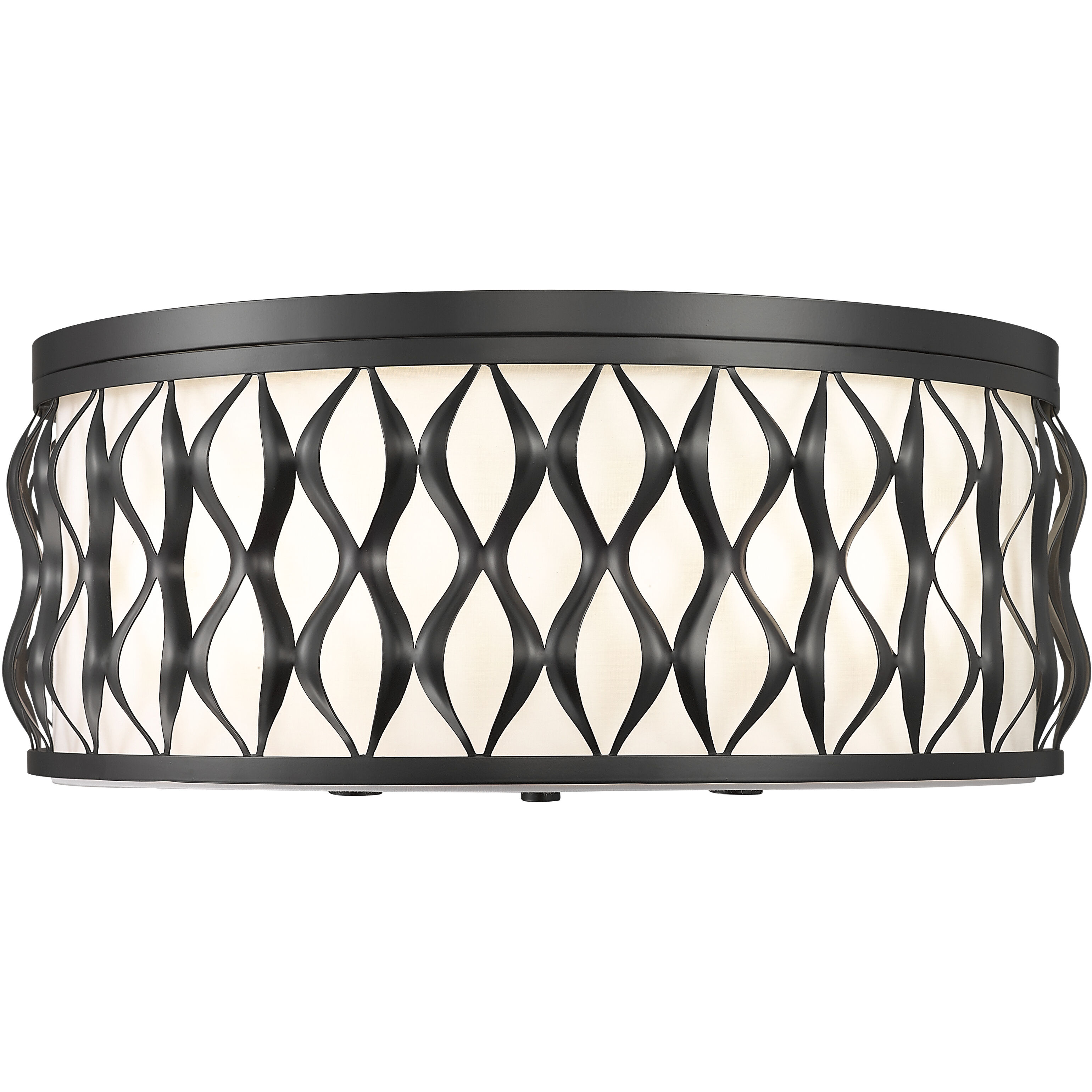 Harden 5 Light 20.25 inch Matte Black Flush mount Ceiling Light