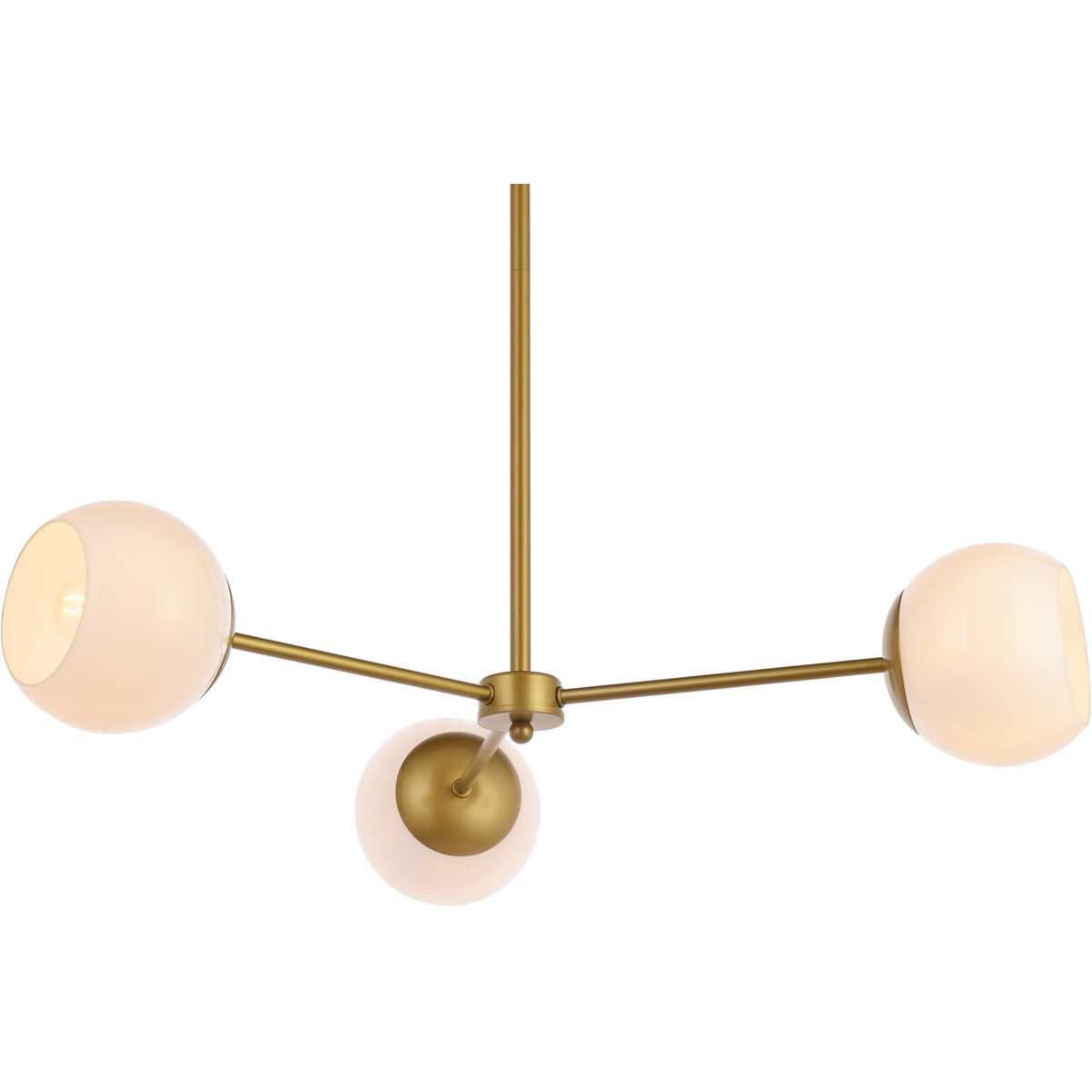 Briggs 3 Light 32 inch Brass Pendant Ceiling Light