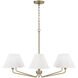 Chadwick 6 Light 34 inch Aged Brass Chandelier Ceiling Light
