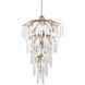 Quatervois 13 Light 27 inch Champagne/Natural Chandelier Ceiling Light