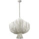 Chapman & Myers Astra LED 31.75 inch Waxed Plaster Sculpted Chandelier Ceiling Light