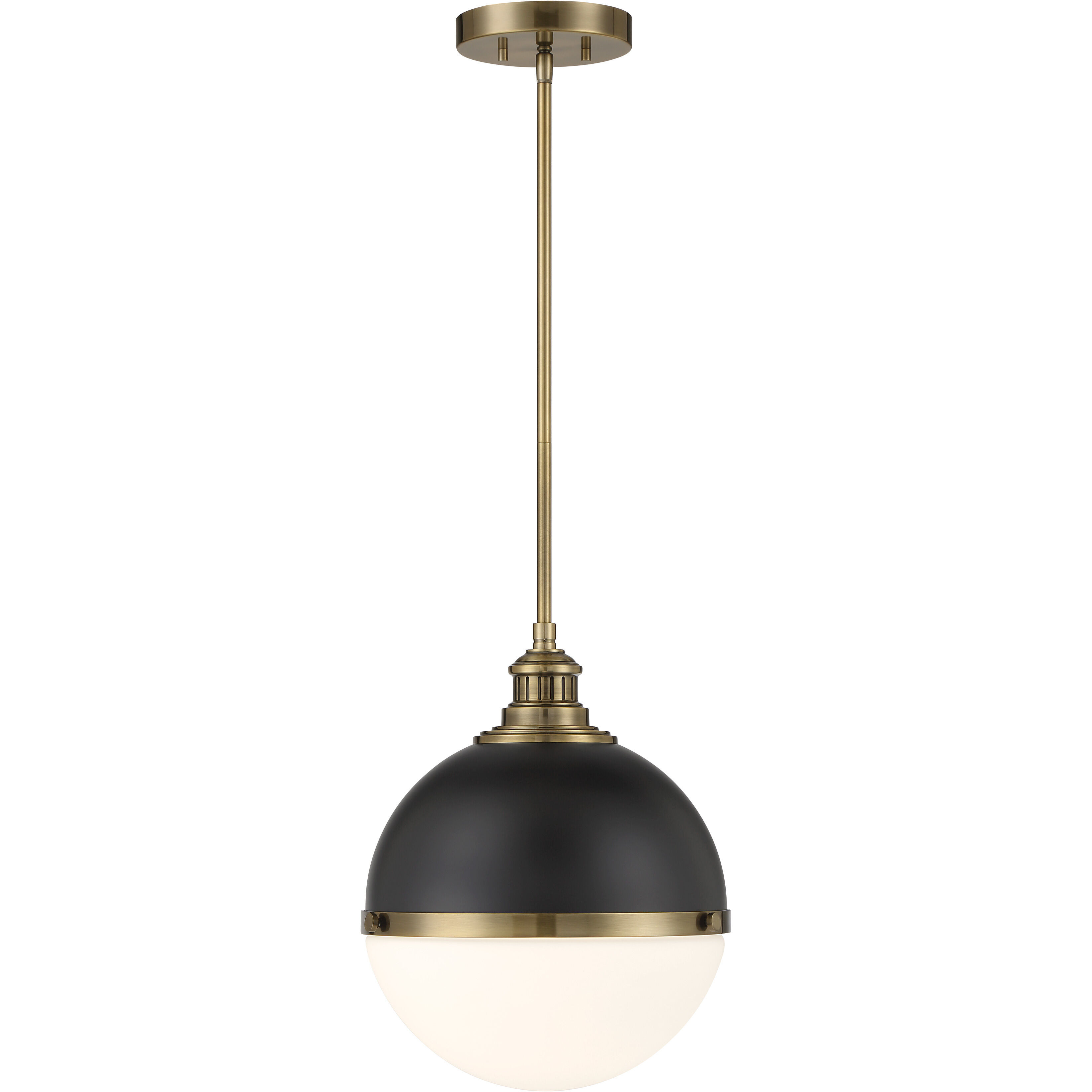 Vorey 1 Light 13 inch Coal And Oxidized Aged Brass Pendant Ceiling Light, Outdoor