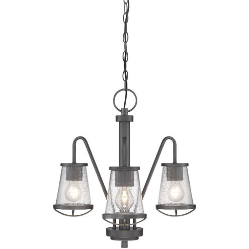 Darby 3 Light 18.25 inch Weathered Iron Chandelier Ceiling Light