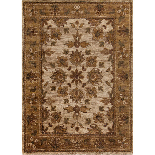 Scarborough 63 X 39 inch Khaki, Olive, Dark Brown, Camel, Burgundy Rug