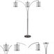 Lux 80 inch 60.00 watt Brushed Nickel Tree Lamp Portable Light