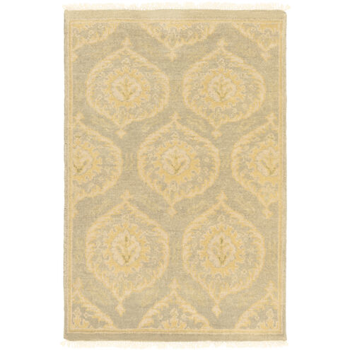 Jade 36 X 24 inch Light Olive / Taupe / Olive / Mustard Handmade Rug