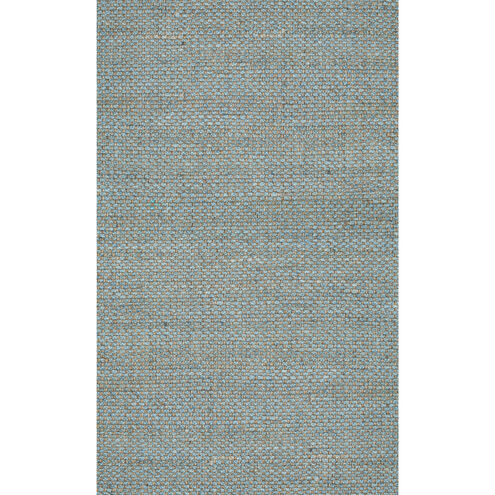 Jute 96 X 60 inch Petrol Rug, Rectangle