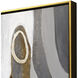 Canyon View Gray and Brown and Metallic Canvas