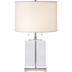 Thomas O'Brien Crystal Block 19.5 inch 40.00 watt Crystal Table Lamp Portable Light