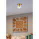 Eren 1 Light 5 inch Gold Flush Mount Ceiling Light