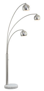 Crosstown 83 inch 40.00 watt Satin Nickel Floor Lamp Portable Light