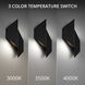 Alternate LED 18 inch Black Outdoor Wall Light in 4000K, dweLED