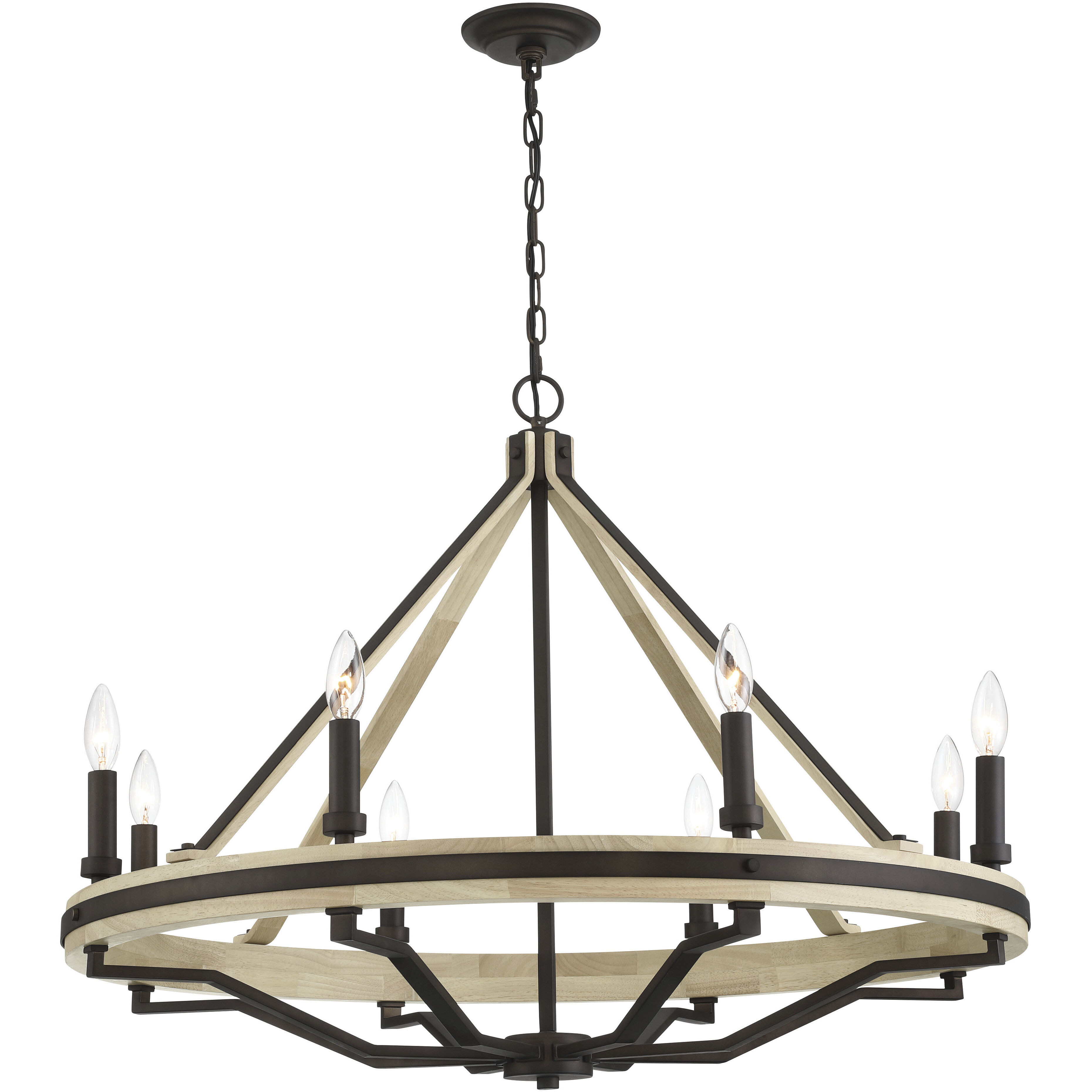 Sonoma 8 Light 34 inch Dark Bronze Chandelier Ceiling Light
