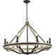 Sonoma 8 Light 34 inch Dark Bronze Chandelier Ceiling Light
