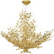 Huckleberry 8 Light 38 inch Contemporary Gold Leaf Chandelier Ceiling Light, Aviva Stanoff Collection