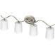 Inspire 4 Light 31 inch Brushed Nickel Bath Vanity Wall Light
