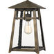 Merle 1 Light 9 inch Statuary Bronze Outdoor Hanging Lantern, Large