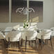Capella 30 inch Silver Chandelier Ceiling Light