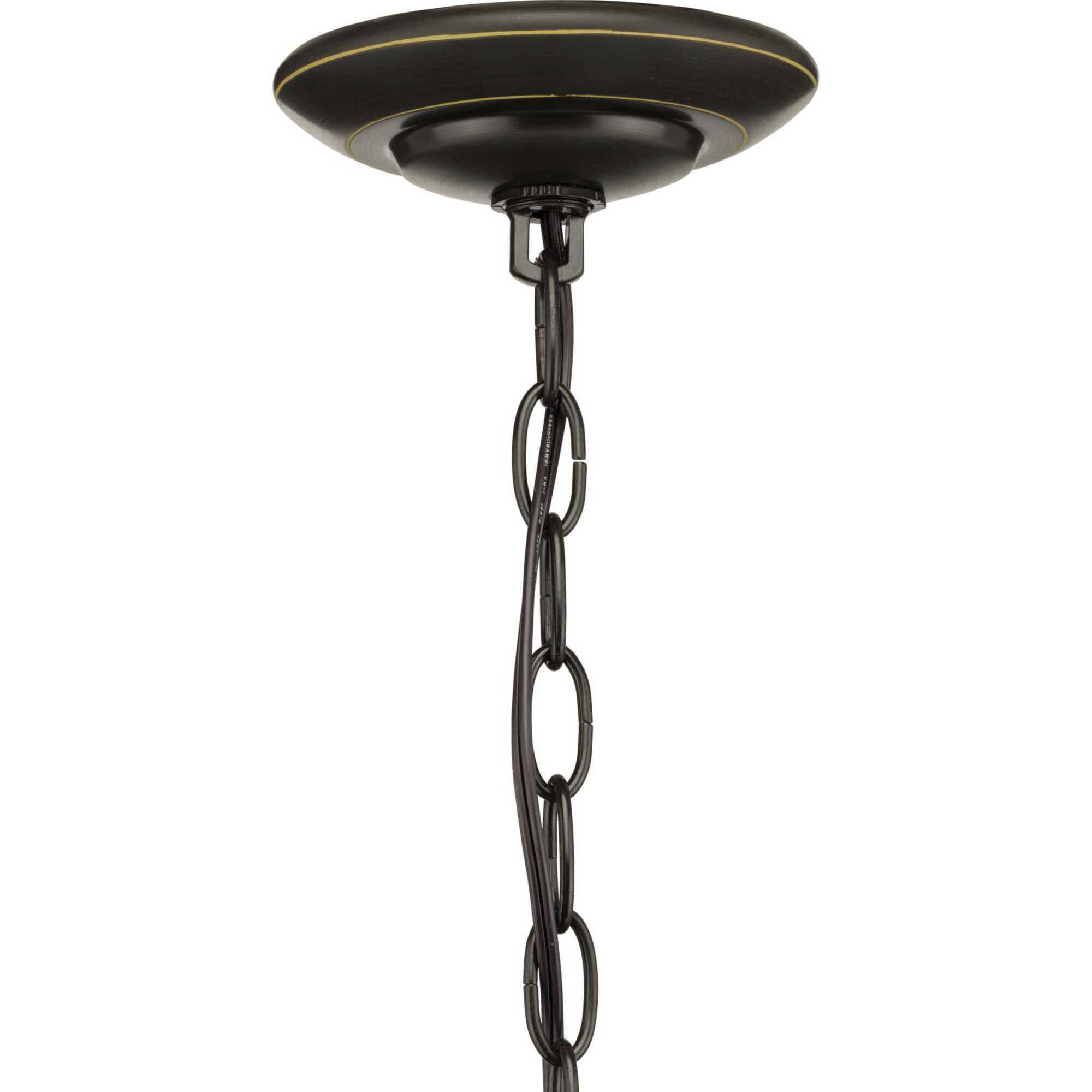 Bravo 3 Light 21 inch Antique Bronze Inverted Pendant Ceiling Light