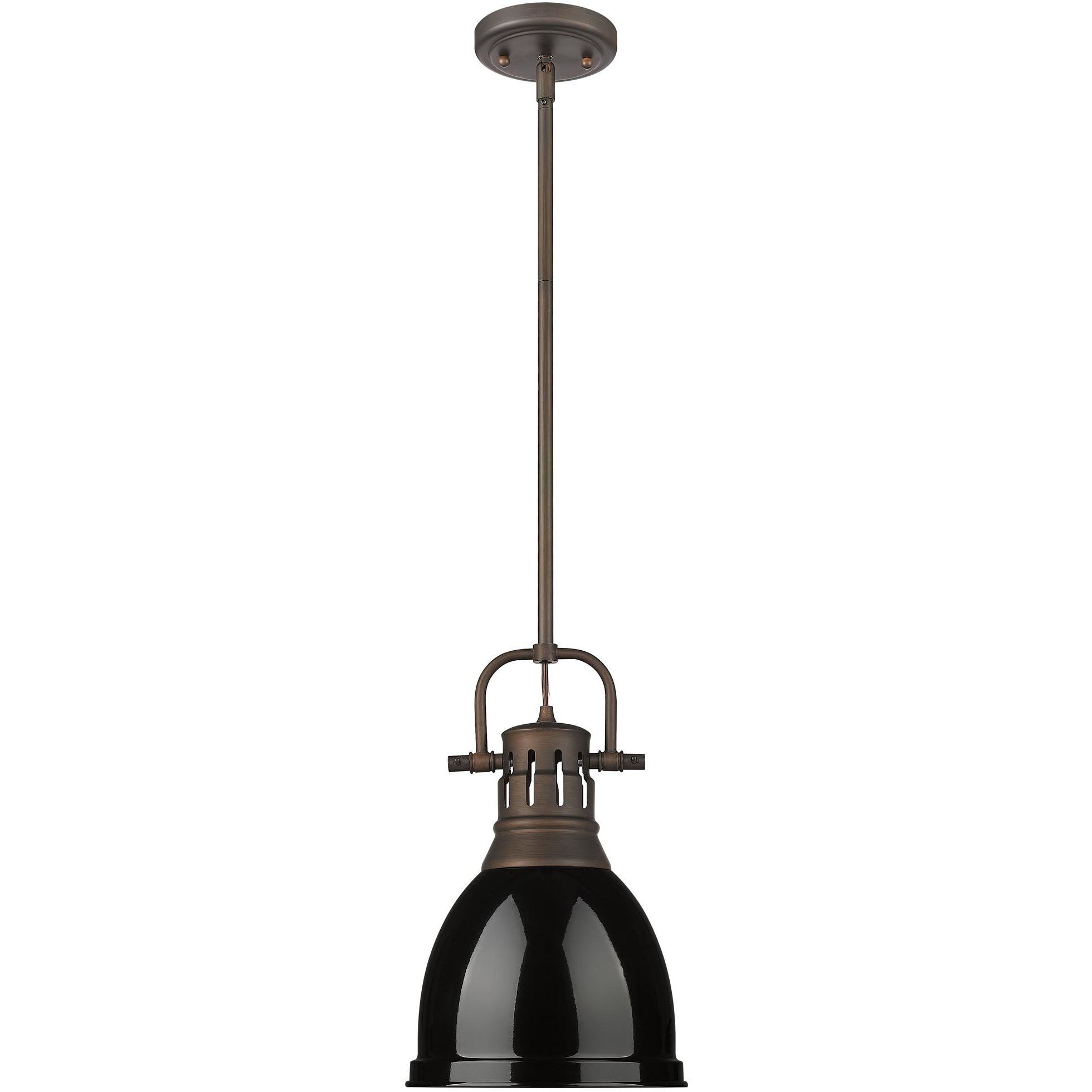 Yep Duncan 1 Light 8.88 inch Rubbed Bronze Pendant Ceiling Light in Black