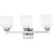Aragon 3 Light 23 inch Polished Chrome Bath Vanity Wall Light
