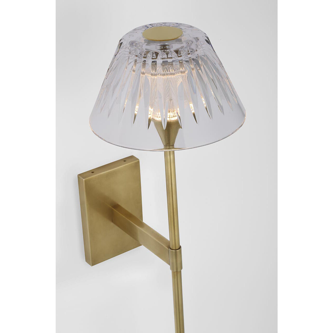 Waterford Blaze Tail Sconce Wall Light in Natural Brass