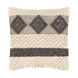 Hygge 20 X 20 inch Charcoal/Ivory/White Pillow Kit, Square