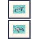 Propac Blue and Green and Teal Framed Art, Propac