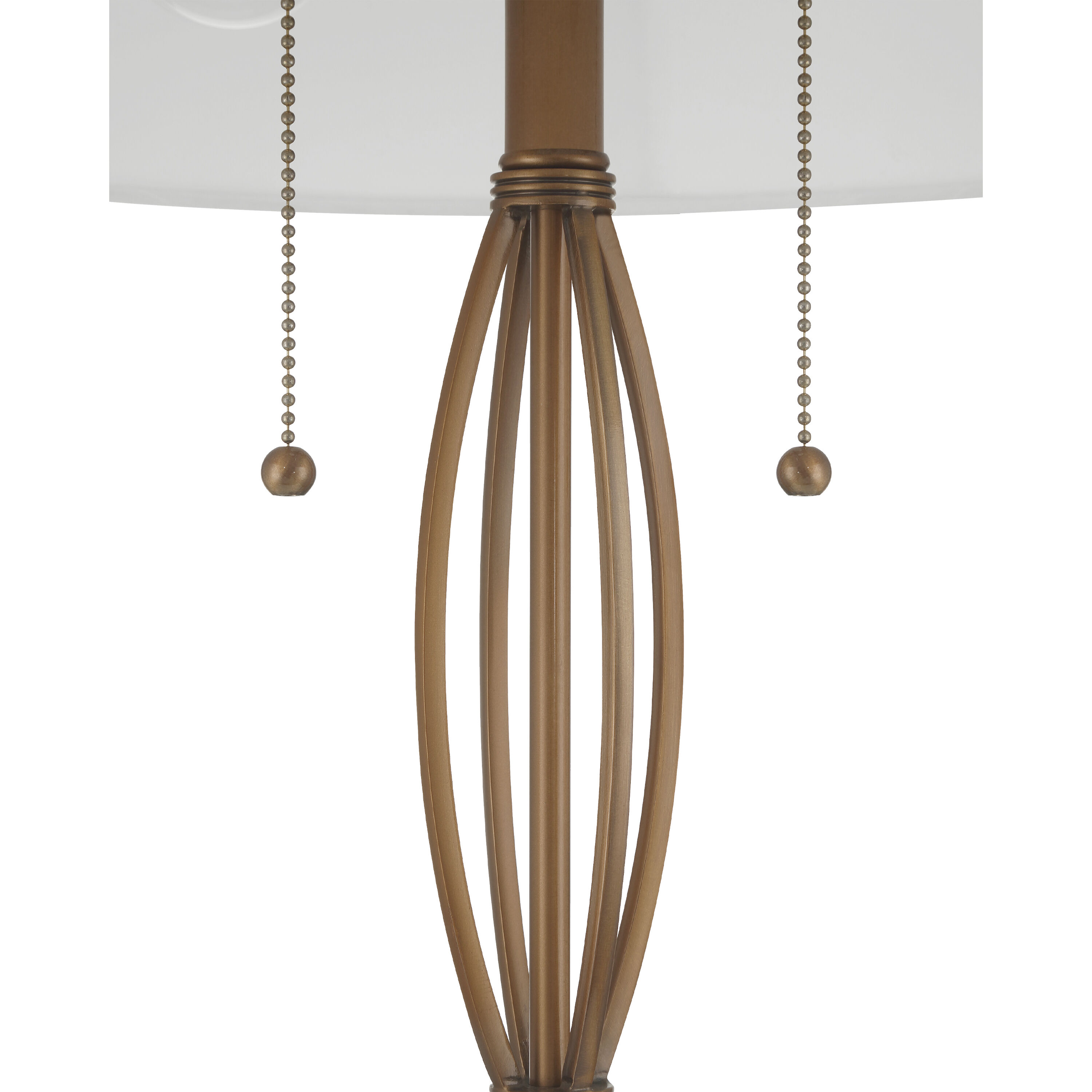 Mizner 28.75 inch 7.00 watt Antique Brass/Clear Table Lamp Portable Light