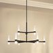 Ristretto LED 42 inch Matte Black Chandelier Ceiling Light