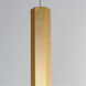 Diaphane LED 1.5 inch Gold Single Pendant Ceiling Light