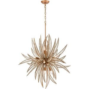 Naples 11 Light 34 inch Matte Gold Chandelier Ceiling Light