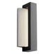 Verve 1 Light 14 inch Black/Brushed Aluminum Outdoor Wall Sconce