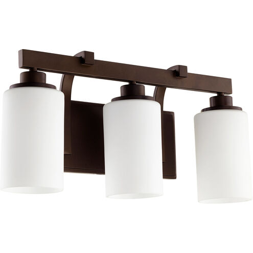 Lancaster 3 Light 20 inch Oiled Bronze Vanity Light Wall Light